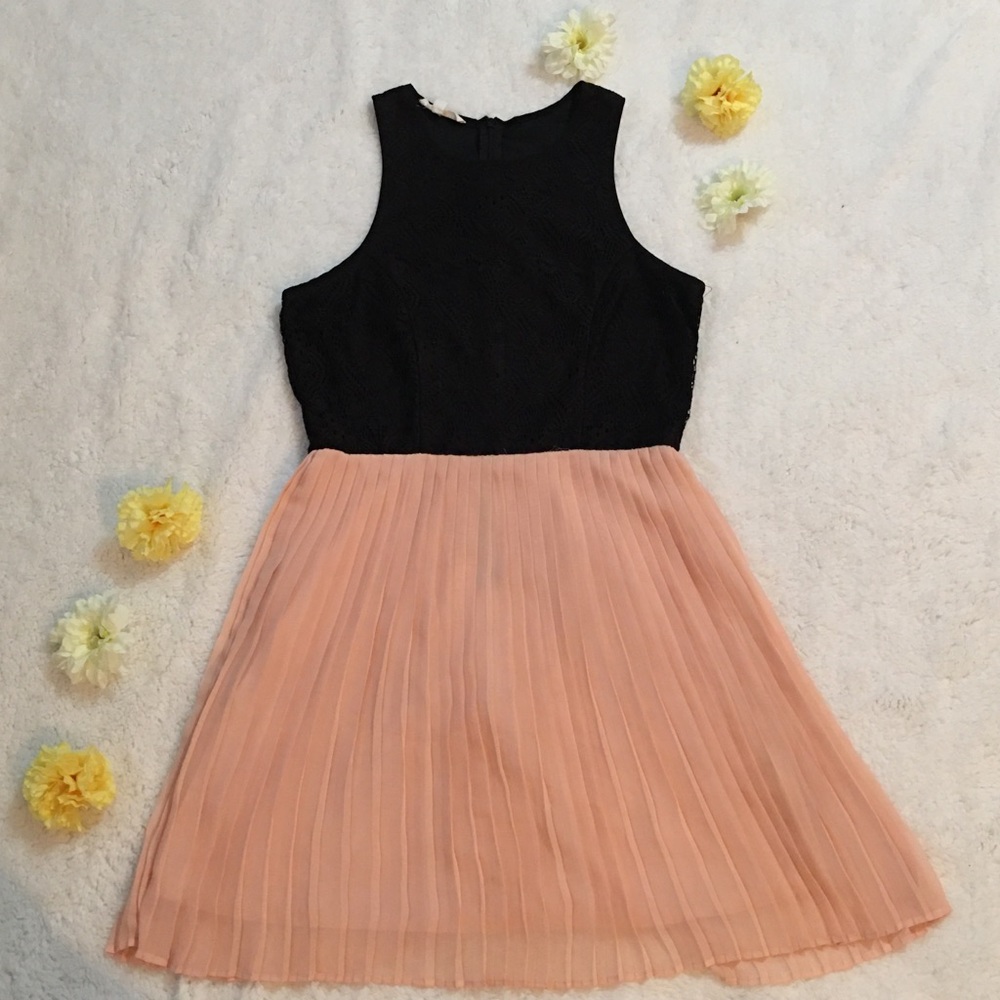 pleated dress